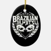 Braziliaanse Jiu Jitsu Emblem Keramisch Ornament (Voorkant)