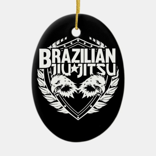 Braziliaanse Jiu Jitsu Emblem Keramisch Ornament (Voorkant)