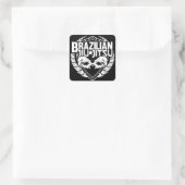 Braziliaanse Jiu Jitsu Emblem Vierkante Sticker (Tas)