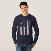 Braziliaanse Jiu Jitsu Fan Patriotic Flag T-shirt (Voorkant volledig)