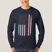 Braziliaanse Jiu Jitsu Fan Patriotic Flag T-shirt (Voorkant)
