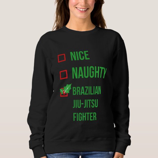 Braziliaanse Jiu Jitsu Fighter Grappige Pyjama Ker Trui (Voorkant)