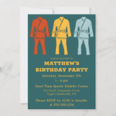 Braziliaanse Jiu Jitsu Gi Graphic Blauwgroen Boys Kaart (Voorkant)