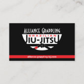 Braziliaanse Jiu-Jitsu instructeur Visitekaartje (Voorkant)