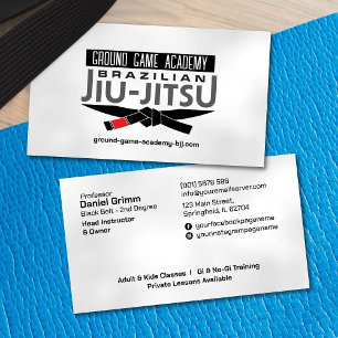 Braziliaanse Jiu-Jitsu instructeur Visitekaartje