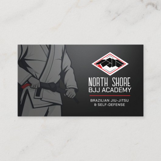 Braziliaanse Jiu-Jitsu instructeur Visitekaartje (Voorkant)