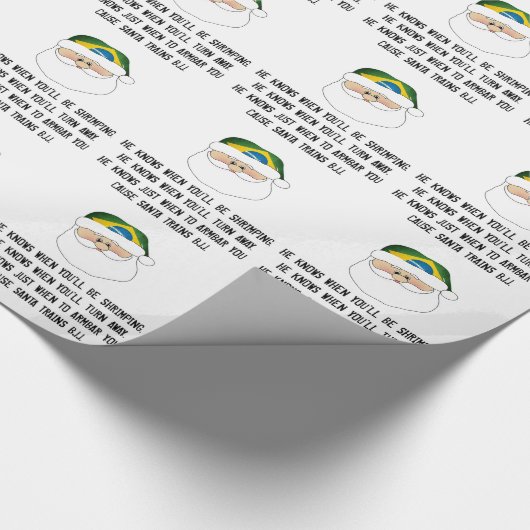 Braziliaanse Jiu Jitsu "Jitsu Clause" - kerstcadea Cadeaupapier (Hoek)