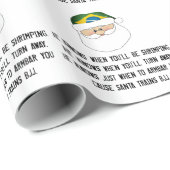 Braziliaanse Jiu Jitsu "Jitsu Clause" - kerstcadea Cadeaupapier (Rol Hoek)
