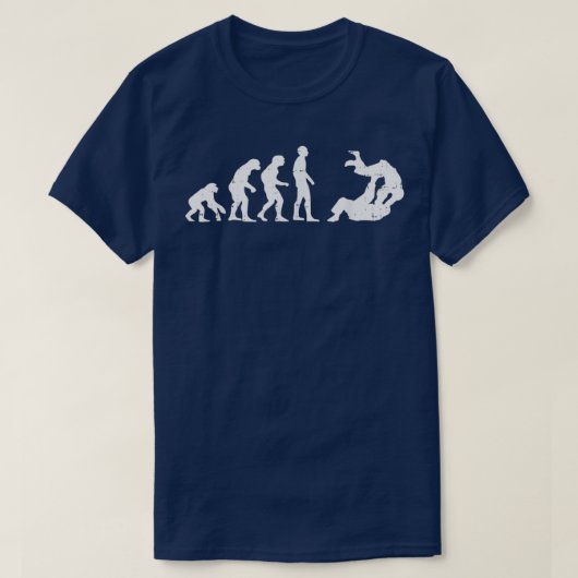 Braziliaanse Jiu Jitsu Judo Evolution Funny Martia T-shirt (Design voorkant)