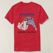 Braziliaanse Jiu Jitsu Keep Rolling BJJ 1 T-shirt (Design voorkant)