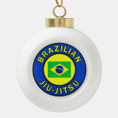 Braziliaanse Jiu Jitsu Keramische Bal Ornament (Voorkant)
