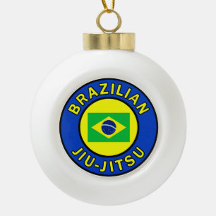 Braziliaanse Jiu Jitsu Keramische Bal Ornament