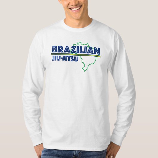 Braziliaanse Jiu Jitsu Long Sleeve T-Shirt (Voorkant)