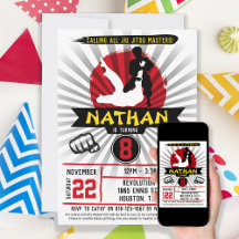 Braziliaanse Jiu Jitsu Martial Arts Kinder Uitnodi