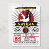 Braziliaanse Jiu Jitsu Martial Arts Kinder Uitnodi Kaart (Voorkant)