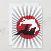 Braziliaanse Jiu Jitsu Martial Arts Kinder Uitnodi Kaart (Achterkant)