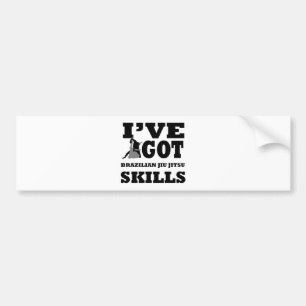 Braziliaanse Jiu Jitsu Martial Arts ontwerpen Bumpersticker