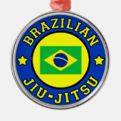 Braziliaanse Jiu Jitsu Metalen Ornament (Voorkant)