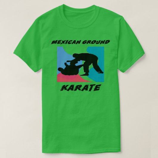 Braziliaanse Jiu Jitsu Mexican Ground Karate BJJ T-shirt (Design voorkant)