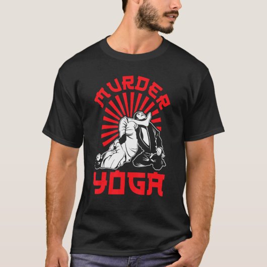 Braziliaanse Jiu Jitsu moord yoga gemengde krijgsk T-shirt (Voorkant)