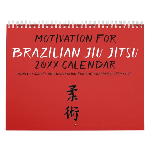 Braziliaanse Jiu Jitsu Motivatie Agenda 2019 Kalender (Hoes)