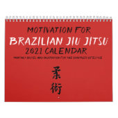 Braziliaanse Jiu Jitsu Motivatie kalender (Hoes)
