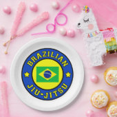 Braziliaanse Jiu Jitsu Papieren Bordje (Feest)