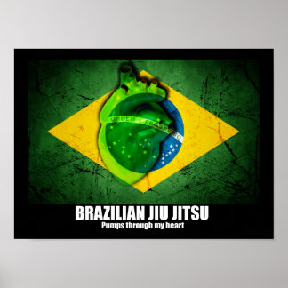 Braziliaanse Jiu Jitsu pompt door mijn hart Poster