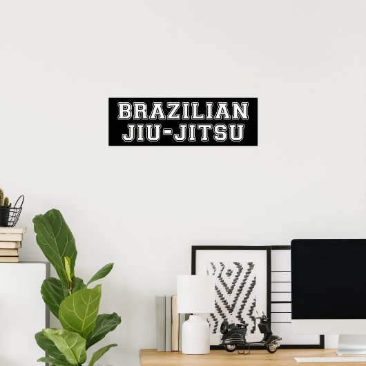 Braziliaanse Jiu Jitsu Poster (Thuiskantoor)