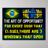 Braziliaanse Jiu Jitsu - Poster kunst van kansen (Voorkant)