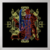 Braziliaanse Jiu Jitsu Poster Red Fighters (Voorkant)