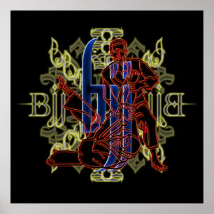 Braziliaanse Jiu Jitsu Poster Red Fighters