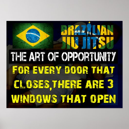 Braziliaanse Jiu Jitsu Print The Art of Opportunit (Voorkant)