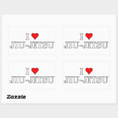 Braziliaanse Jiu Jitsu Rechthoekige Sticker (Vel)
