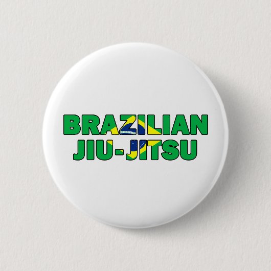 Braziliaanse Jiu Jitsu Ronde Button 5,7 Cm (Voorkant)