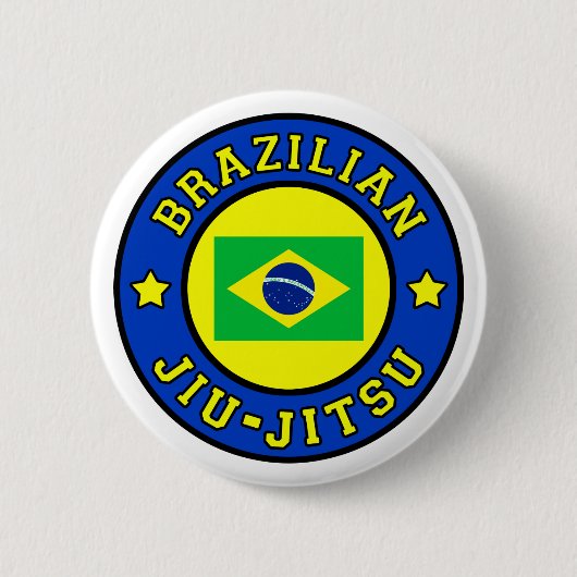 Braziliaanse Jiu Jitsu Ronde Button 5,7 Cm (Voorkant)