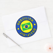 Braziliaanse Jiu Jitsu Ronde Sticker (Envelop)