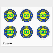 Braziliaanse Jiu Jitsu Ronde Sticker (Vel)