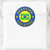 Braziliaanse Jiu Jitsu Ronde Sticker (Tas)