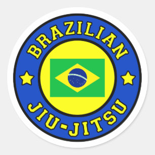 Braziliaanse Jiu Jitsu Ronde Sticker