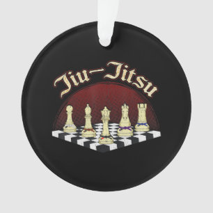 braziliaanse jiu jitsu schaadt zwarte gordel ornament