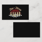 braziliaanse jiu jitsu schaadt zwarte gordel visitekaartje (Voorkant / Achterkant)