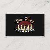 braziliaanse jiu jitsu schaadt zwarte gordel visitekaartje (Voorkant)