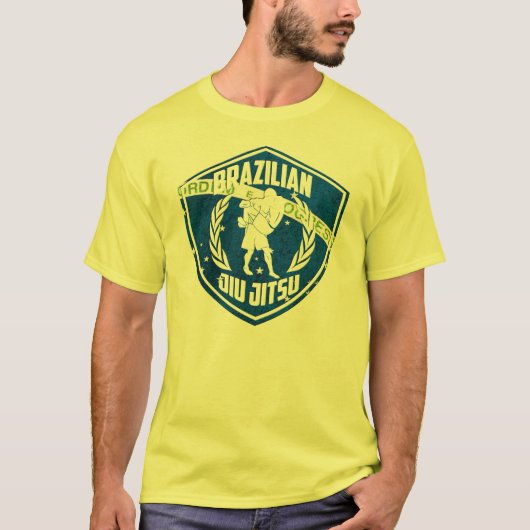 Braziliaanse Jiu-Jitsu Shield T-shirt (Voorkant)
