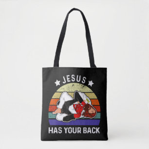 Braziliaanse Jiu Jitsu Shirt Jesus Shirt Jezus hee Tote Bag