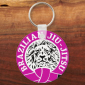 Braziliaanse Jiu-Jitsu (Sleutelhanger) Paarse gord Sleutelhanger (Voorkant)