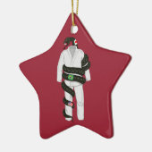 Braziliaanse Jiu Jitsu Snake Keramisch Ornament (Links)