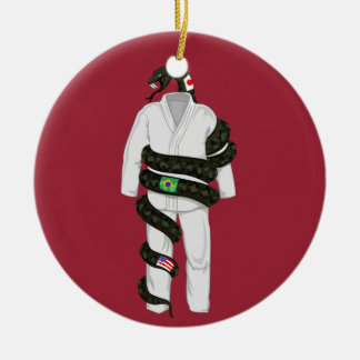 Braziliaanse Jiu Jitsu Snake Keramisch Ornament