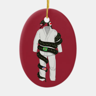 Braziliaanse Jiu Jitsu Snake Keramisch Ornament