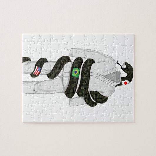 Braziliaanse Jiu Jitsu Snake Legpuzzel (Horizontaal)
